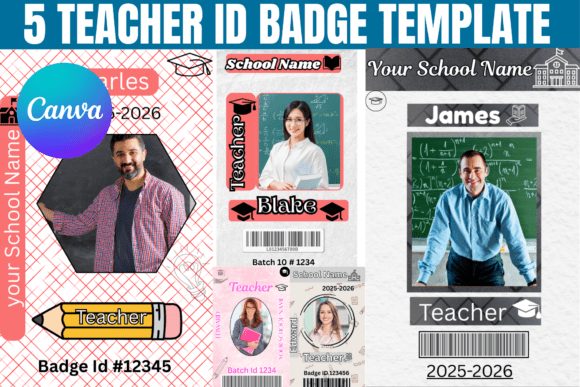 5 Teacher ID Badge Template for School Staff