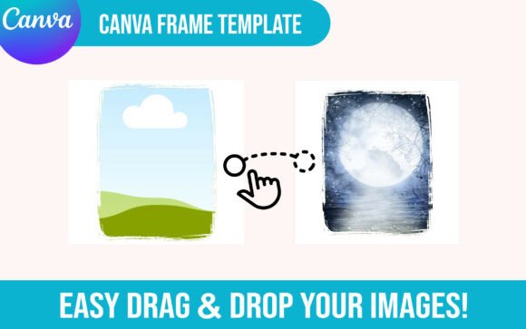 Brushstroke Canva Frame Custom Template: A Versatile Tool for Creative Projects