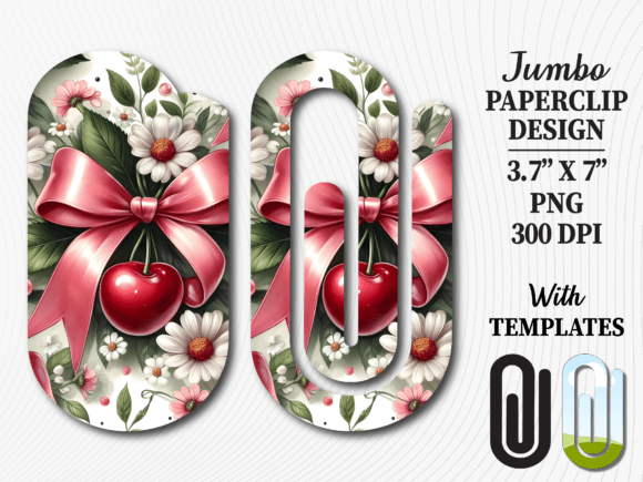 Cherry Blossom Bow Jumbo Paperclip PNG: A Versatile Asset for Creative Professionals