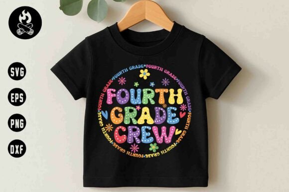 Fourth Grade Crew SVG & Teacher Team Design