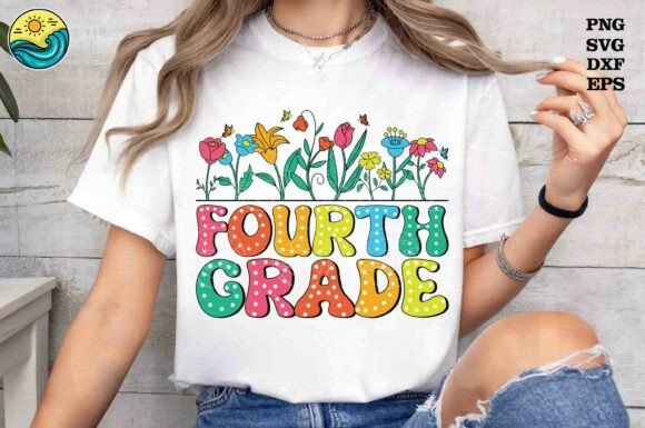 Fourth Grade Flowers SVG Design: The Ultimate Back-to-School Creative Asset