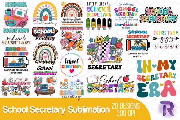 School Secretary Sublimation Bundle: The Ultimate Design Collection