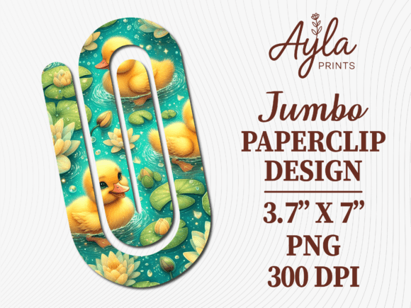 Transforming Office Supplies with the Duck Water Lily Pond Jumbo Paperclip